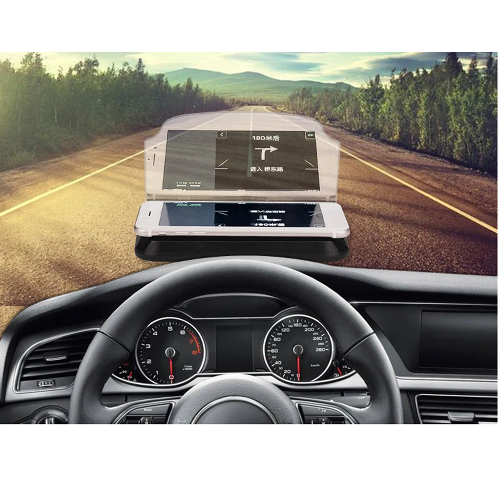 Автомобильный GPS навигатор держатель HUD Дисплей проектор телефона