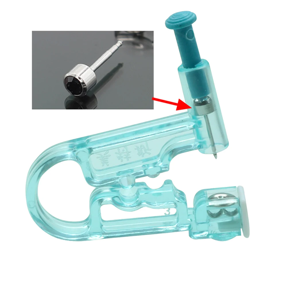 

1pcs Disposable Sterile Ear Piercing Gun No Pain Ear Stud Earring Piercer Tool Kit Machine Kit Studs Nose Piercing Jewelry Tool