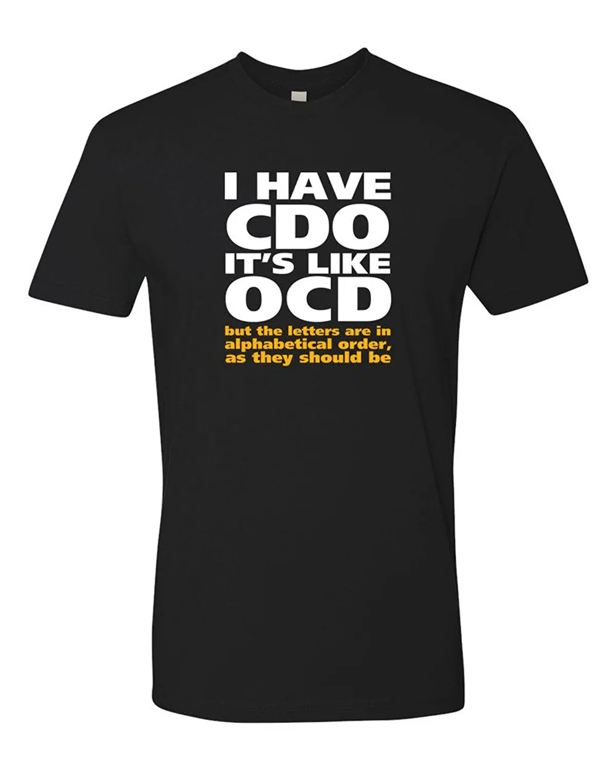 

Panoware Men's Funny Graphic T-Shirt | I Have CDO It's Like OCD Top Quality Cotton Casual Men T Shirts Men Free Shipping