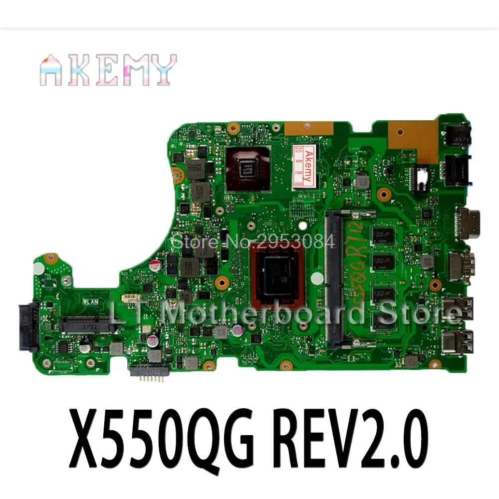 SAMXINNO для For Asus X550QG A555Q X555Q X555QG K555Q материнская плата REV2.0 с процессором A12 9700P