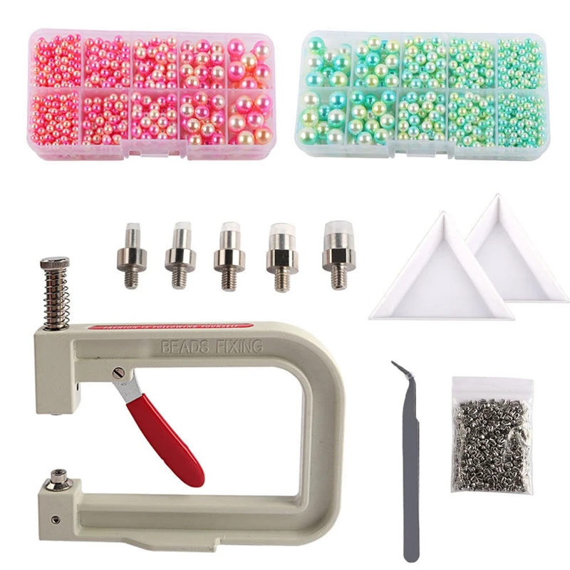 

DIY Crafts Supplies Riveter Of Pearl Setting Machine Beads For Decoration Clothes Bead Fixed Tool Accessories Kit Craft