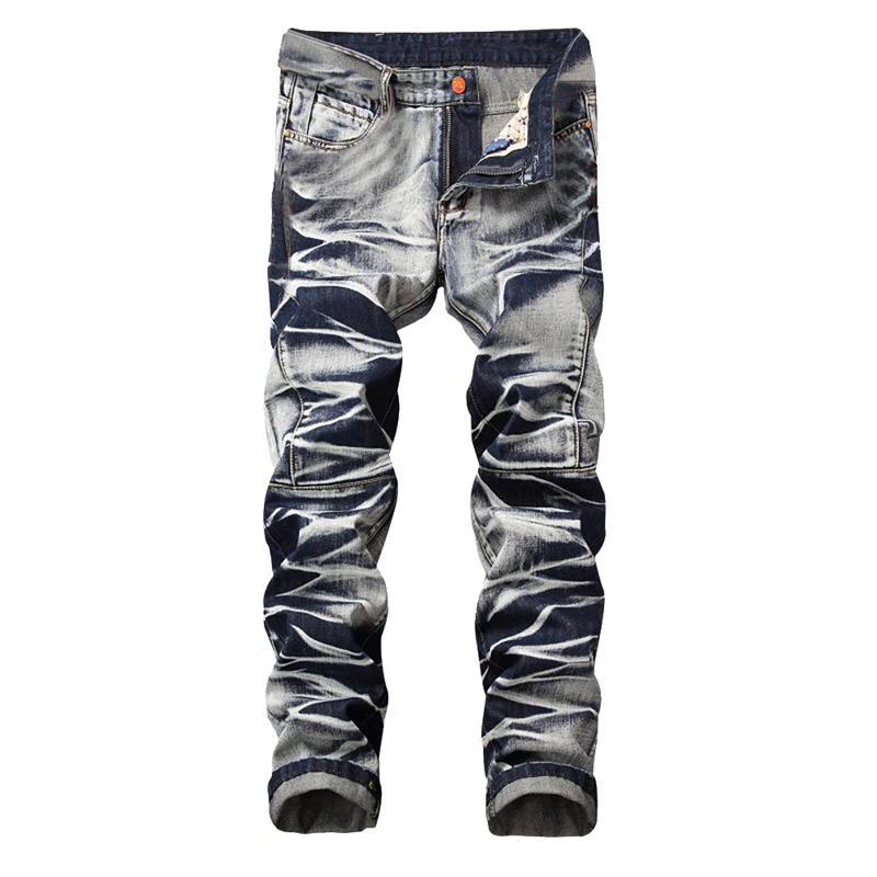 CYSINCOS мужские джинсовые брюки с вышитыми дырками 2018 модные новые повседневные