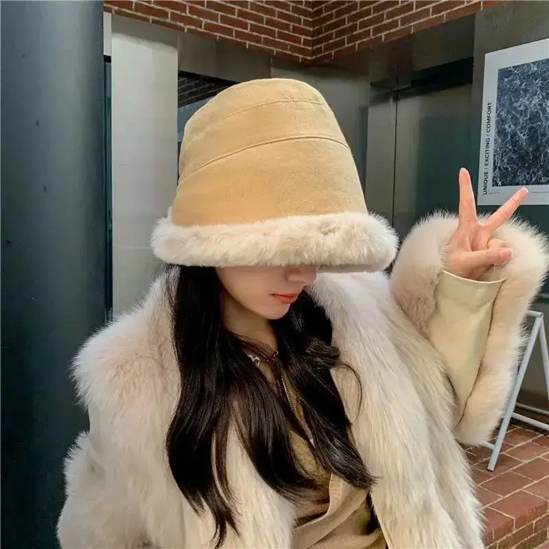 

2021 Fashion New Winter Ladies Hat Beanie Warm Fisherman Hat Panama Hat Outdoor Cotton Warm Hat