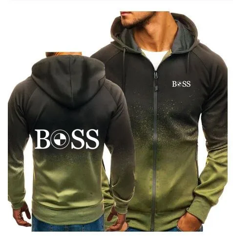 

Unisex Hoodies Men Goldwing Gl1800 Motorcycle Logo Print Casual Harajuku Gradient Sweatshirts zipper Jacket Man Clothing