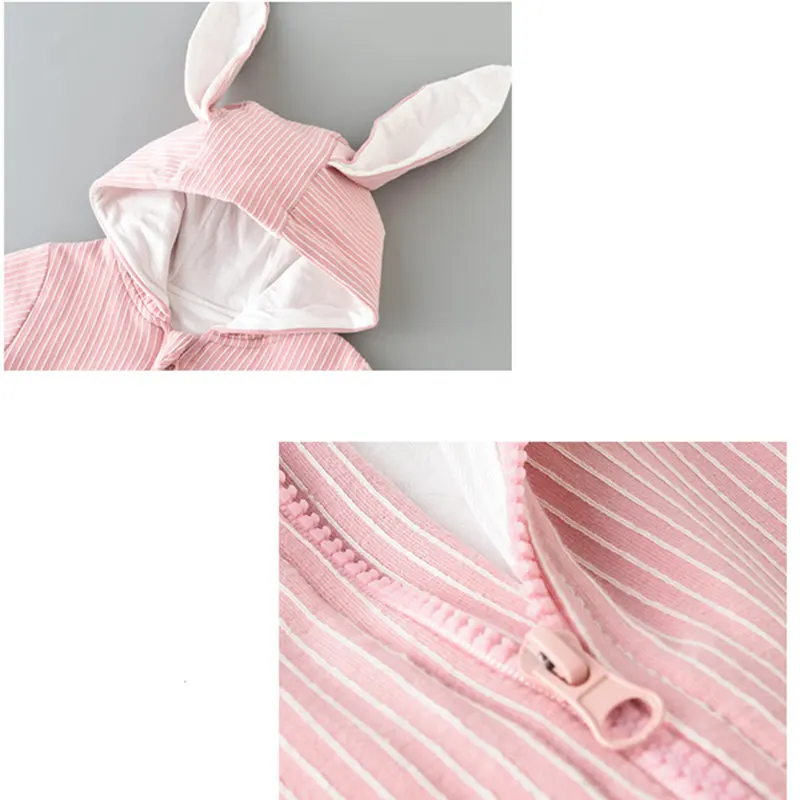 New Spring Autumn Baby Rompers Cute Cartoon Rabbit Infant Girls Boys Jumpsuit Kids Outfits Clothes | Мать и ребенок
