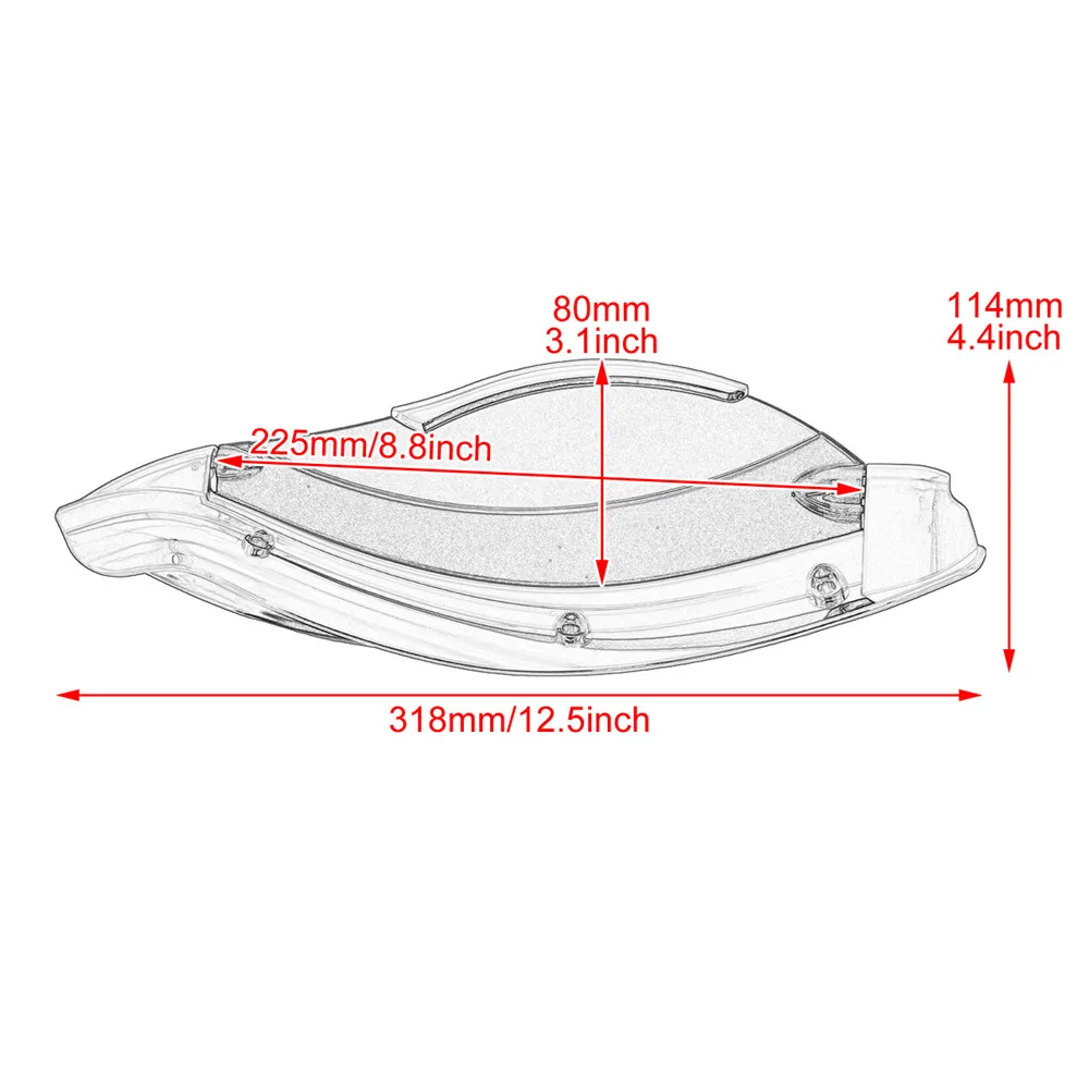 Мотоцикл Регулируемый летучая мышь обтекатель боковое крыло воздушный
