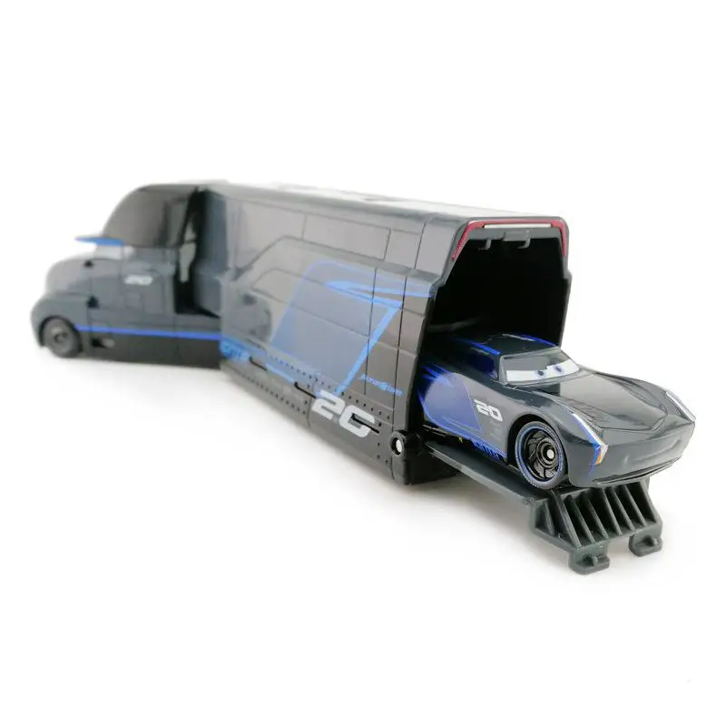 

Disney racing car Story 3 black storm Jackson container car car toy alloy car truck Uncle Michael toys