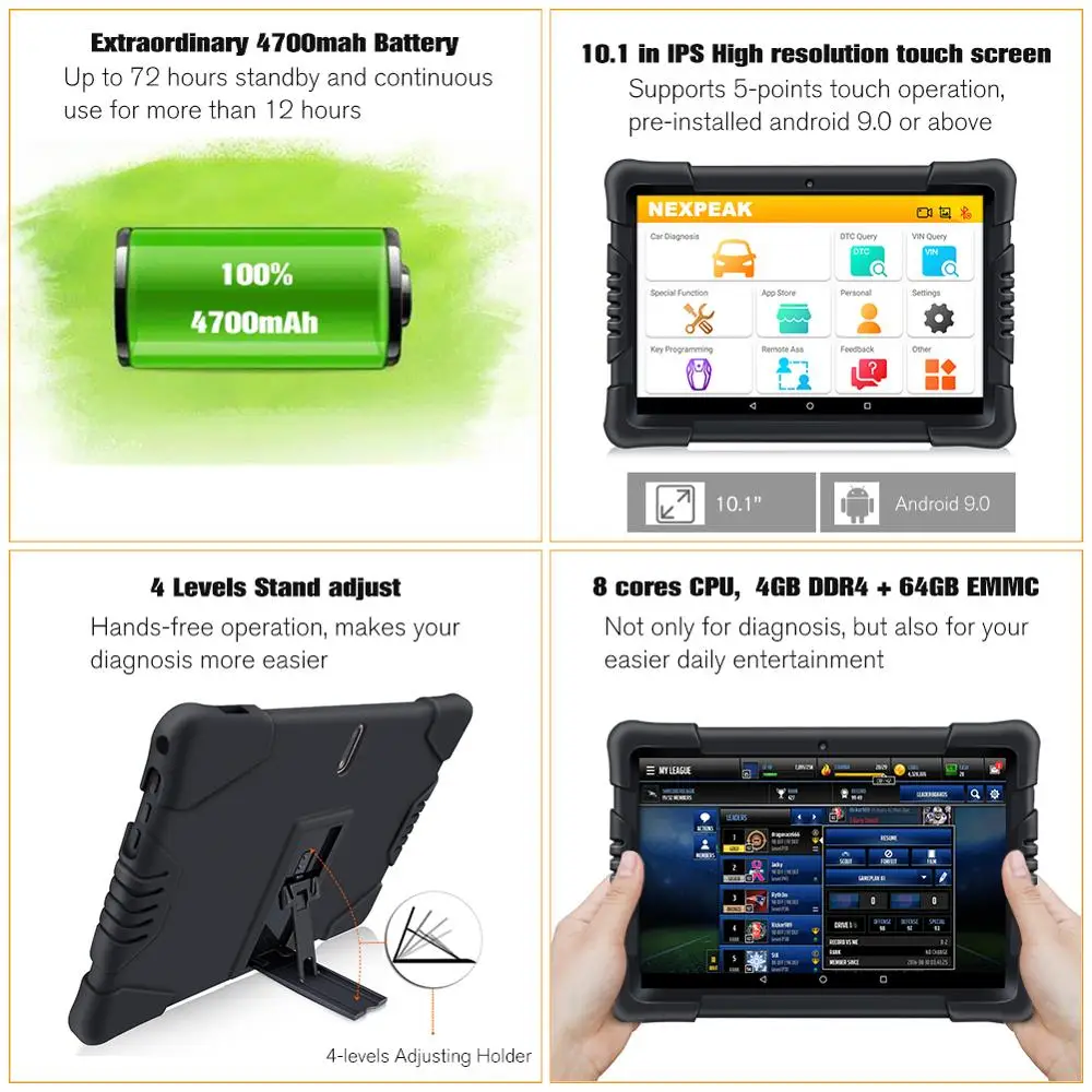 nexpeak k1 pro obd2 car scanner diagnostic tool for auto abs airbag sas oil dpf epb reset odb2 all systems automotive scanner free global shipping