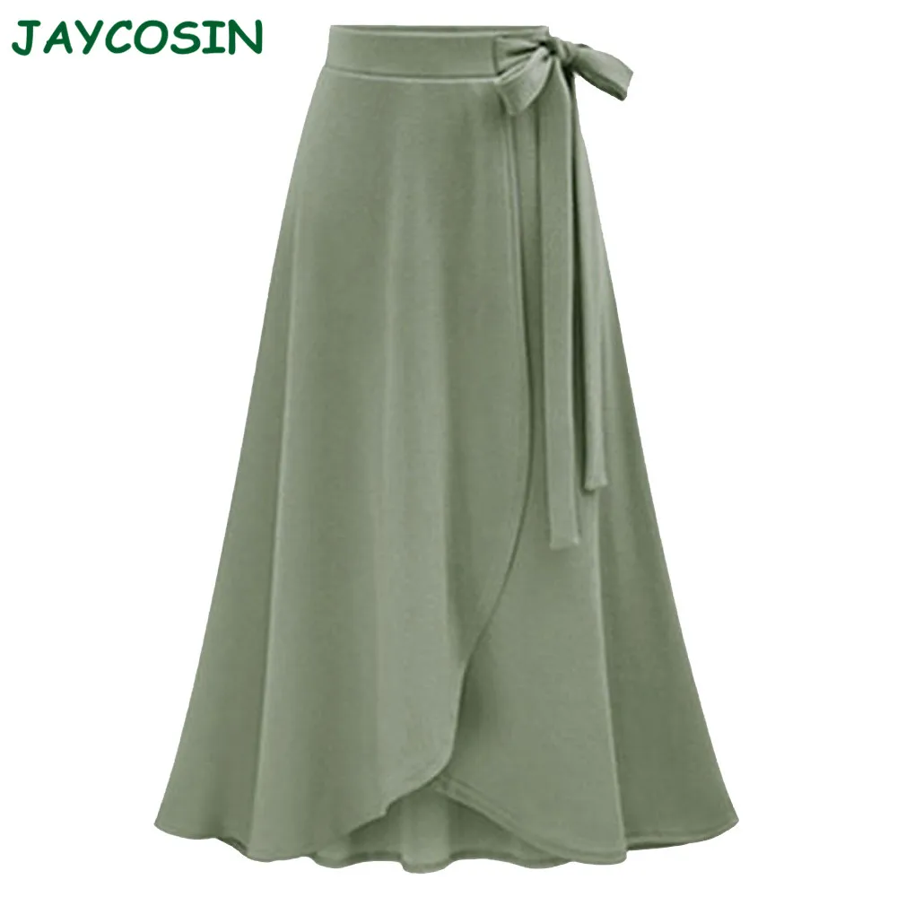 JAYCOSIN одежда женская летняя Однотонная юбка больших размеров модная Высокая