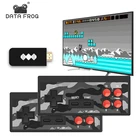 Data Frog USB Беспроводная портативная ТВ-видео игровая консоль со встроенным 1700 NES 8 бит HDMI-совместимая Ретро денди игровая приставка 4K с двумя геймпадами