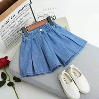 fashion girl denim short pants summer children casual solid shorts cotton girl trousers 4 5 6 7 8 9 10 12 baby girl clothes