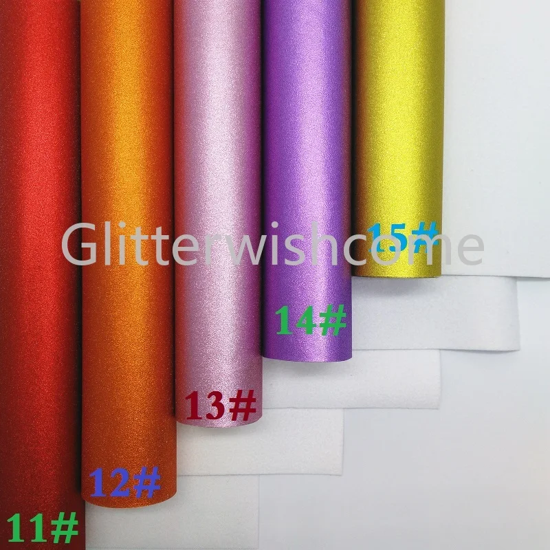 Glitterwishcome 21X29 см A4 размер винил для матовой блестящей кожи Fabirc искусственная кожа листы для бантов, GM312A