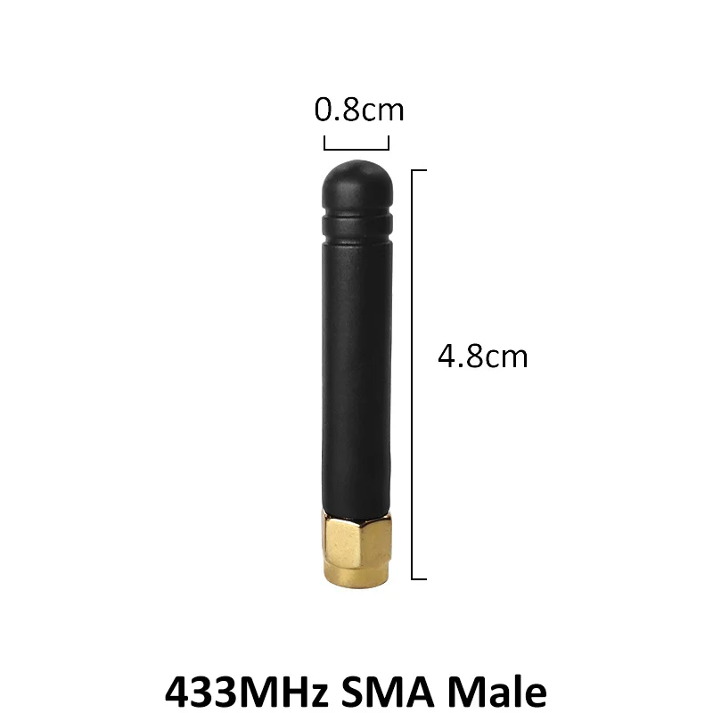 GRANDWISDOM 20pcs 433mhz antenna 3dbi sma male lora antene pbx iot module lorawan signal receiver antena high gain