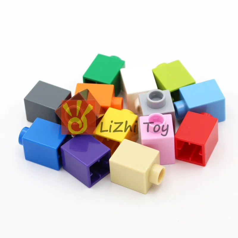 

MOC Large Building Block Brick 1x1 DIY Big Size Assembled Accessories Bulk Part Ecation Educational Toys