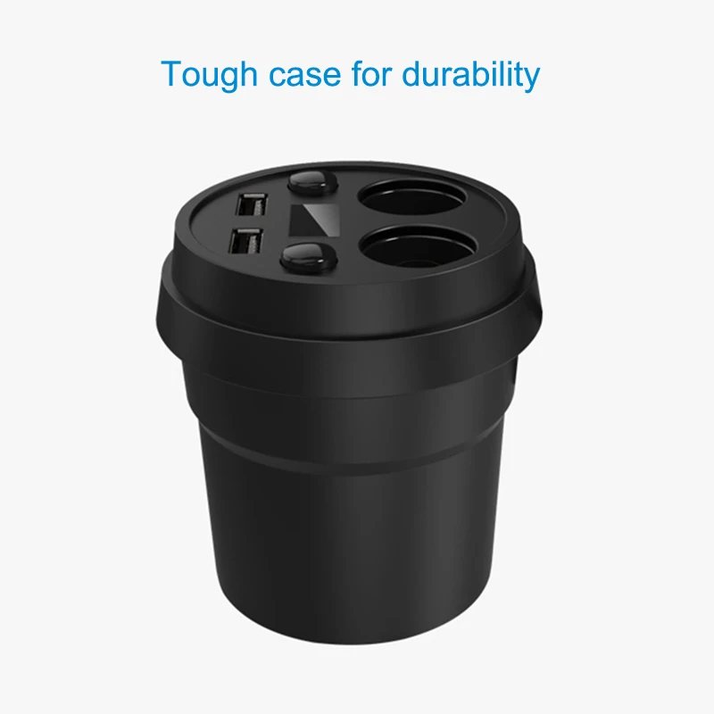 Автомобильное зарядное устройство с 2 usb разъемами адаптер для прикуривателя