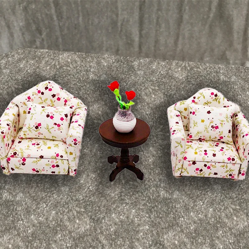 

1:12 Mini Doll House OB11 Pocket Furniture Shooting Props Miniature Round Table Round Table BJD Scene Decoration