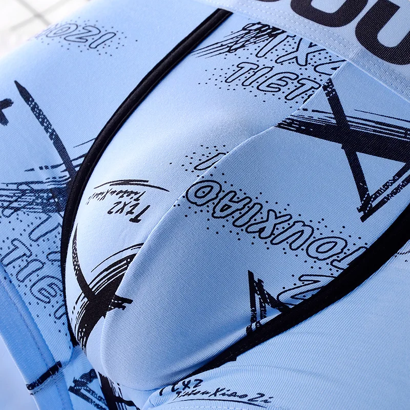 Men's Panties Set Boxers Men Cotton Soft Man Undrewear Cozy Sexy Men's Shorts Men Underpants Set Breathable Loose Elastic Boxer