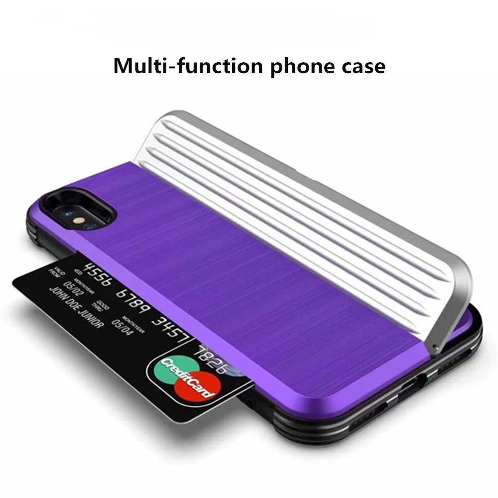 Чехол Кошелек с отделением для кредитных карт iPhone X XR Xs Max гибридные Чехлы из