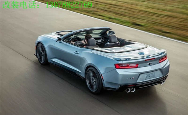 Автомобильные аксессуары ABS пластиковый Неокрашенный цвет задний багажник крыло губы крыша автомобильный спойлер часть для Chevrolet Camaro