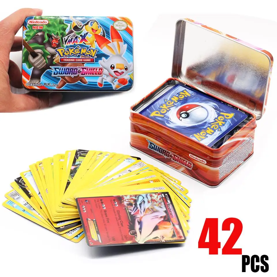 54 шт./компл. железный ящик Pokemon TAKARA TOMY боевые игрушки хобби Коллекционирование