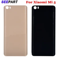 high quality glass for xiaomi mi 5 mi5 m5 back battery cover phone case housing replacement part for xiaomi mi 5 battery cover