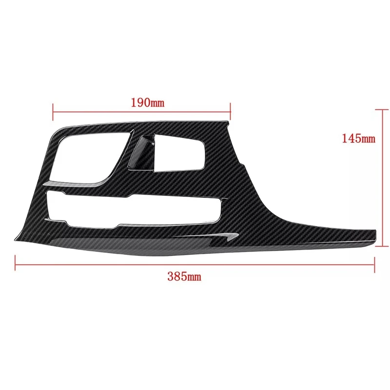 

Car Gear Shift Center Console Panel Cover Sticker Trim Carbon Fiber For-BMW 5 Series G30 2018