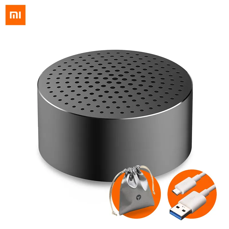Xiaomi Мини стерео Bluetooth портативный динамик с микрофоном Водонепроницаемая беспроводная гарнитура Bluetooth Mp3 музыкальный плеер динамик - Цвет: BlackAndCableAndBag