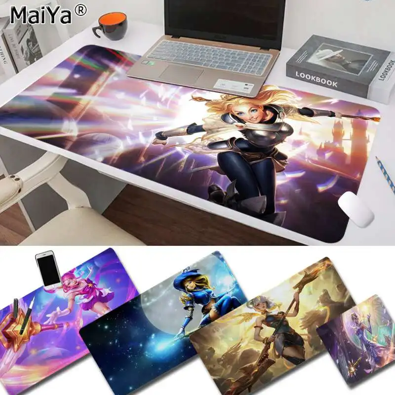

Maiya High Quality LoL Star Guardian Lux Customized laptop Gaming mouse pad Rubber PC Computer Gaming mousepad