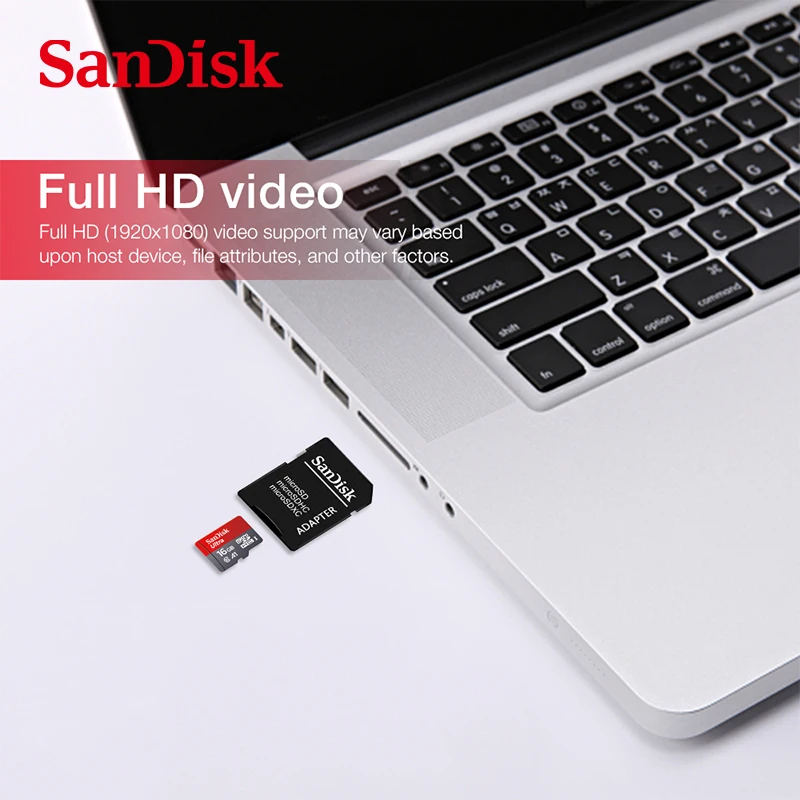 5 шт. 100% Оригинальный двойной флеш-накопитель SanDisk 16 ГБ Micro SD карта 16g Class10 карты