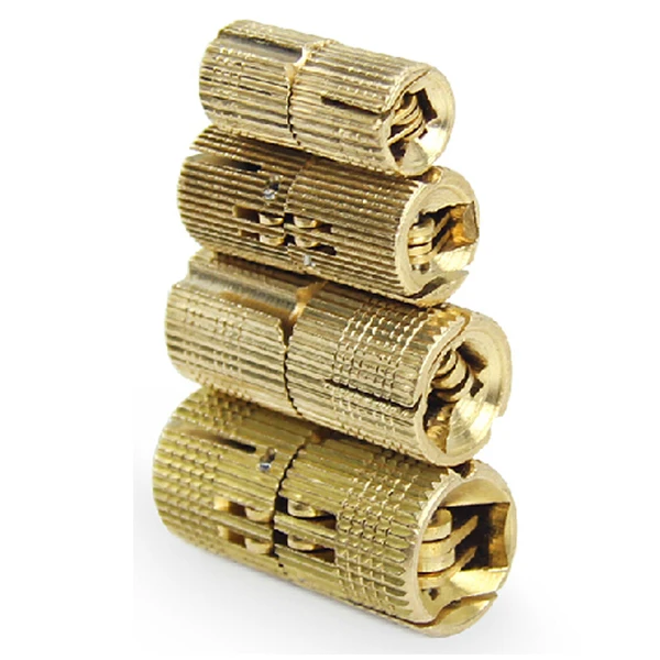 4 шт. 10 мм медный бочонок петли цилиндрический шкаф скрытые невидимые латунные