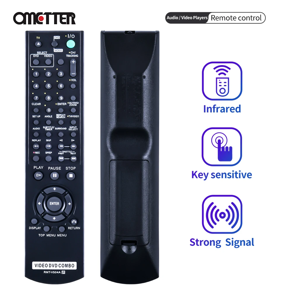 Для Sony RMT-V504A пульт дистанционного управления для видео DVD VHS VCR Combo плееров |
