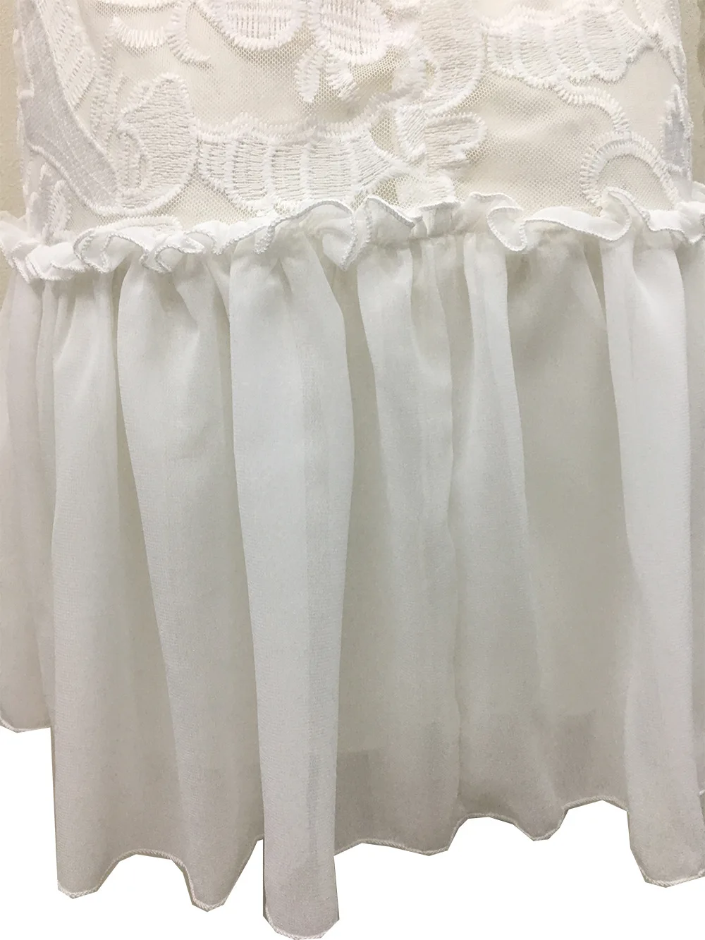 Брендовое женское элегантное кружевное шифоновое платье привлекательное белое