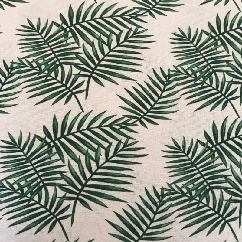 Тканевые подушки с принтом зеленых листьев тканевые ручной работы специальная