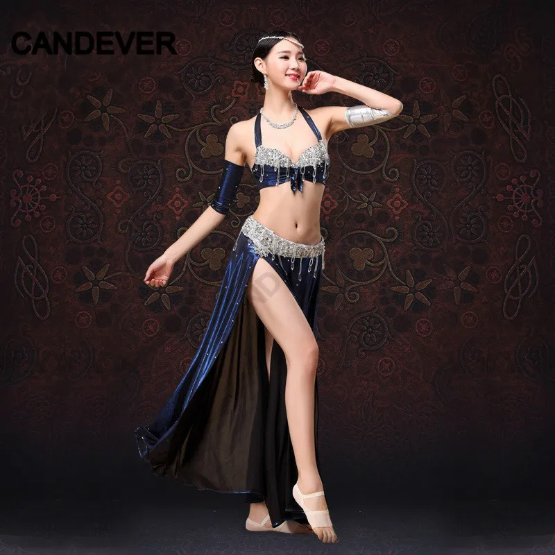 Египетский Восточный танцевальный костюм для танца живота из бисера выступлений