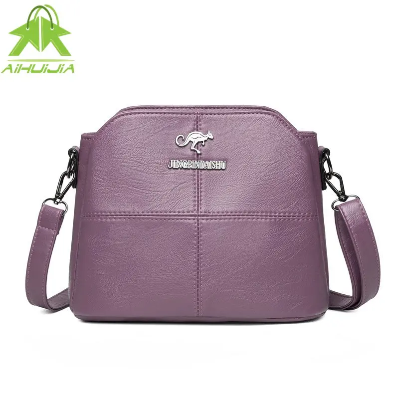 

Высококачественные 3-слойные сумки через плечо из искусственной кожи для женщин 2021 Женская сумка через плечо женские кошельки и сумки