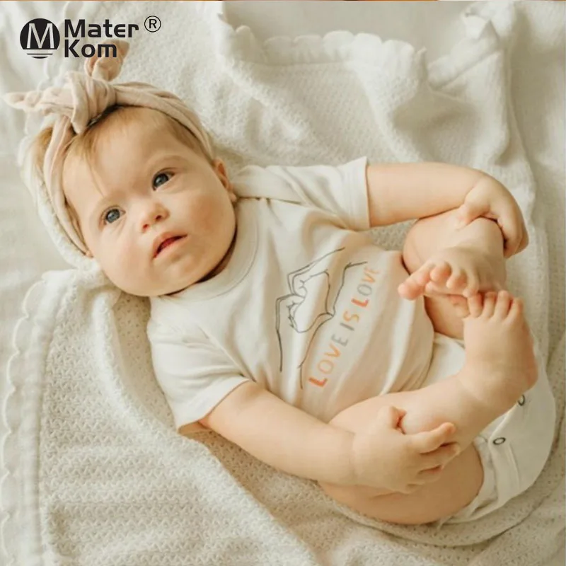 

2021 Color LOVE Finger Cute Summer Cotton Newborn Baby O-neck Short-sleeved Triangle Romper Baby Boy Girl Clothing Bodysuits