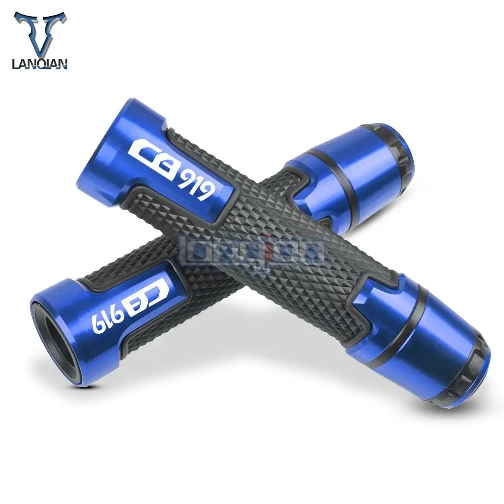 

7/8'' Motorcycle Aluminum Plastic Handle Grips With Logo For HONDA CB919 cb900f hornet 2001 2002 2003 2004 2005 2006 2007 2008