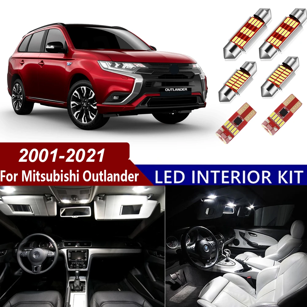 Светодиодная интерьерная с Canbus огни для Mitsubishi Outlander 2001 2002-2016 2017 2018 2019 2020 2021 Карта