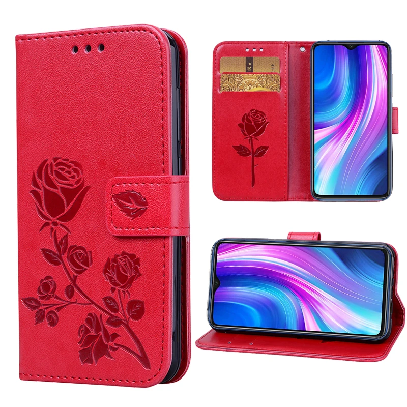 Кожаный чехол кошелек для Xiaomi Redmi Note 10 8 Pro с откидной крышкой телефона 10s книжка