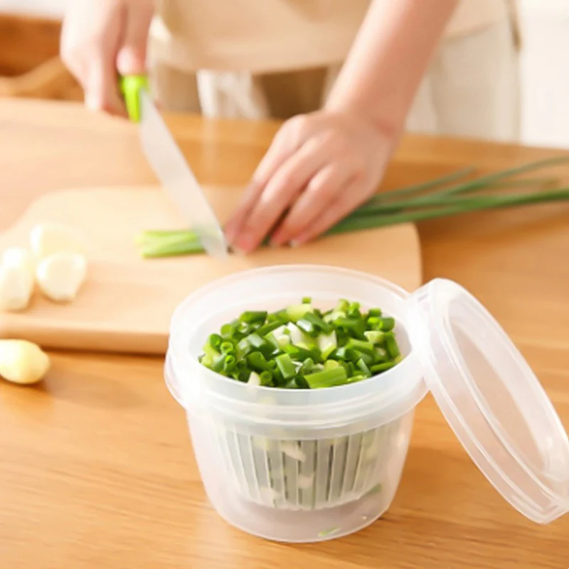 1 шт. Кухня круглый слив товар в запечатанной коробке с винтовой крышкой чеснок