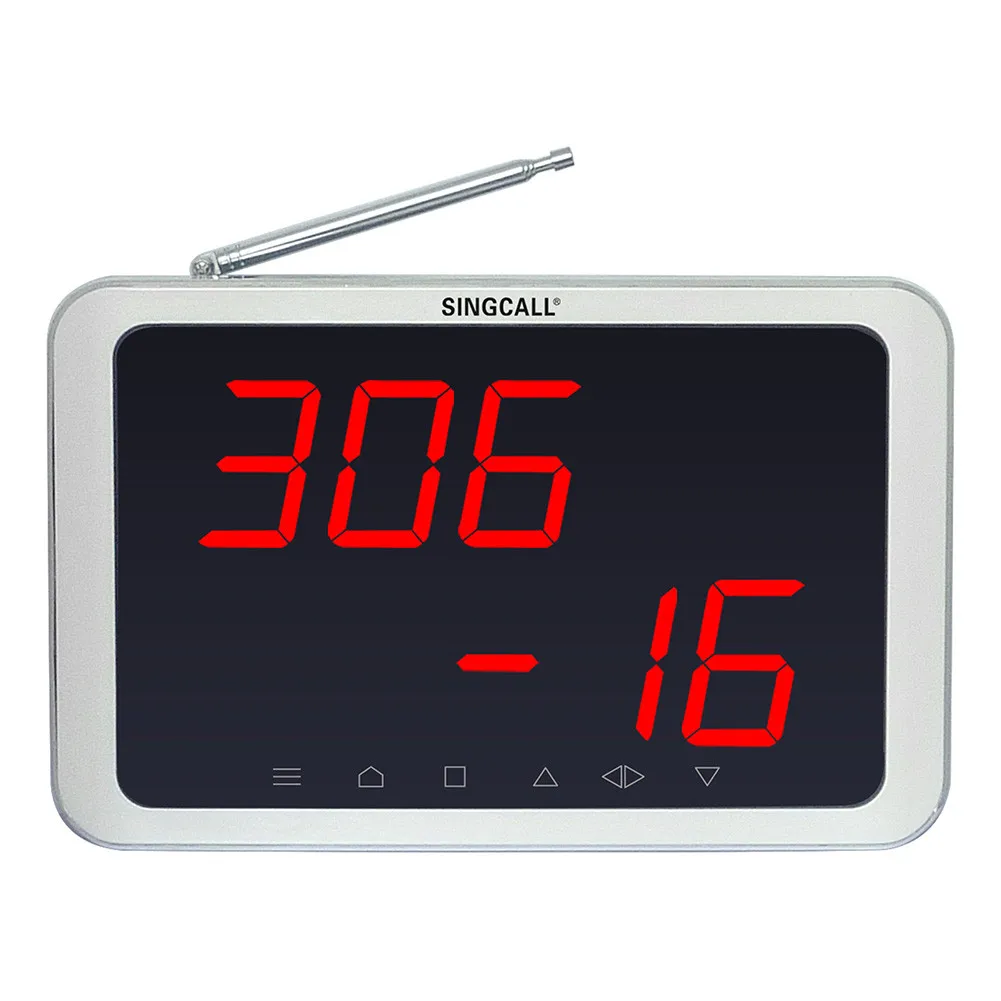 SINGCALL Беспроводная офисная система вызова для завода ресторана 1 экран приемника