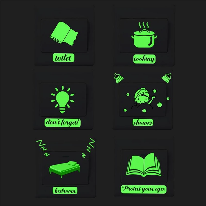 

Новые креативные светящиеся наклейки на выключатель простые съемные настенные наклейки для детской спальни