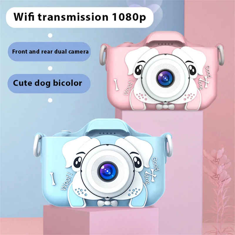 

HD 1080P Kids Digital Camera 20MP Children Camera with USB Charger Built-In Game Camera Shockproof Silicone Protection Cover