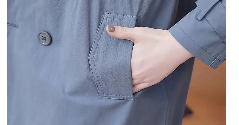 

2021 spring and autumn winter with New style fashion Long sleeve Women's Windbreaker coat