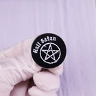 Женская булавка в виде пентаграммы, брошь на пуговицах в стиле Готический несвятой сатанический панк, модный подарок