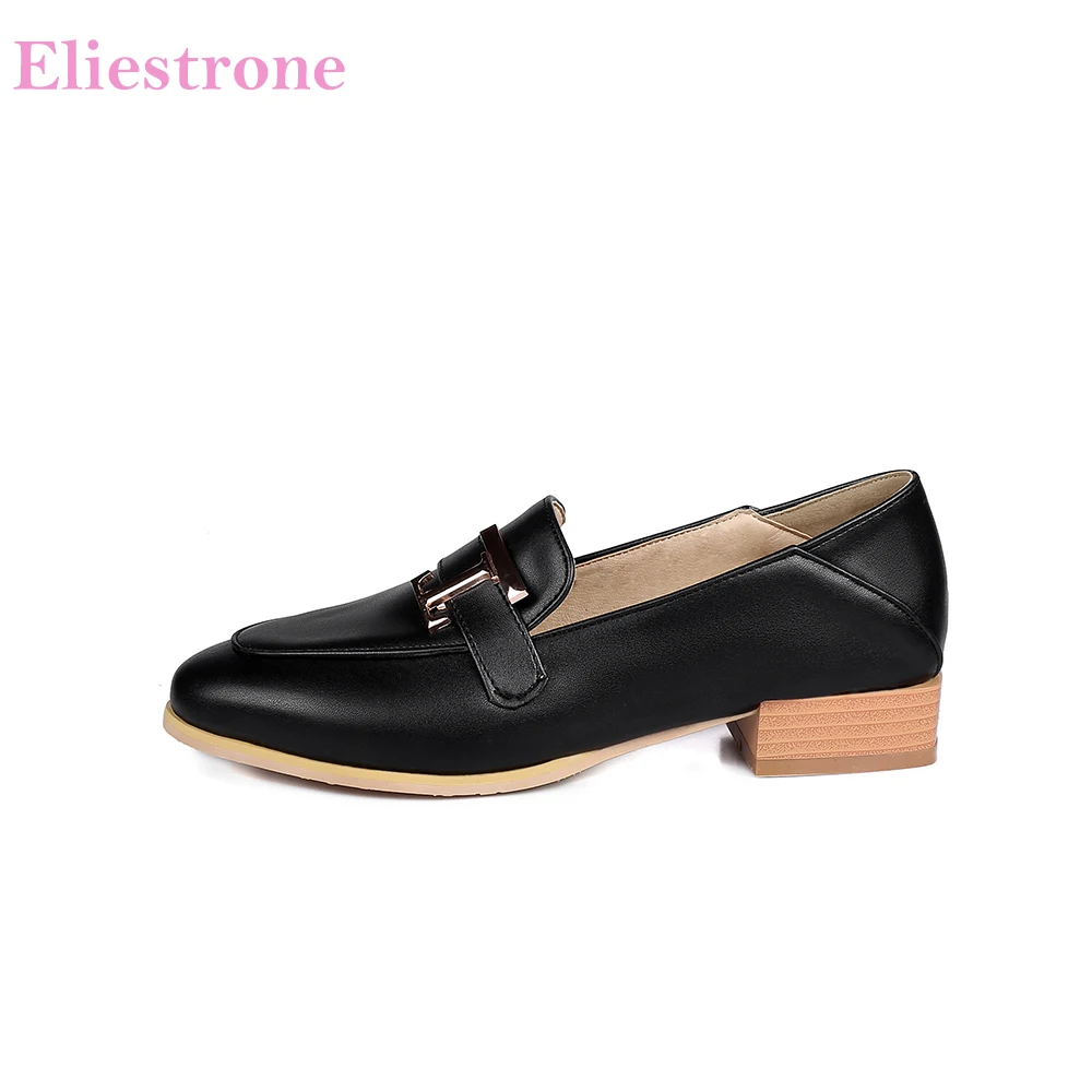 

Autumn New Cofortable Black Apricot Women Pumps Low Sqaure Heels Office Lady Dress Shoes Plus Small Big Size 30 12 43 45 48