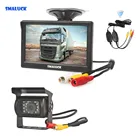 SMALUCK беспроводной 5-дюймовый ЖК-дисплей заднего вида Автомобильный Монитор водонепроницаемый CCD обратная резервная камера для автомобиля грузовика ИК Ночное Видение