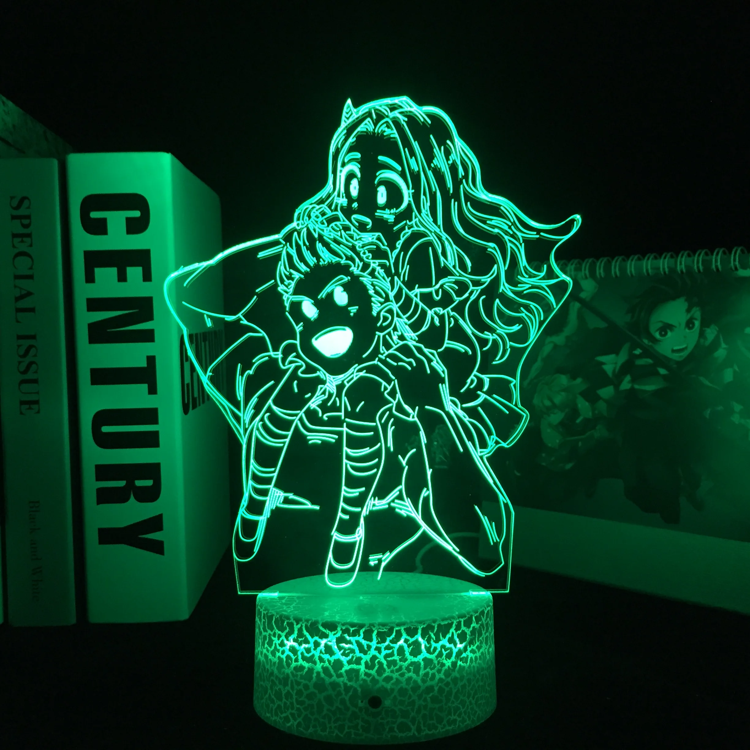 

Million And Eri Lamp for Bedroom Decoration Birthday Gift LED Night Light Dropshipping 3D Lamp Anime My Hero Academia