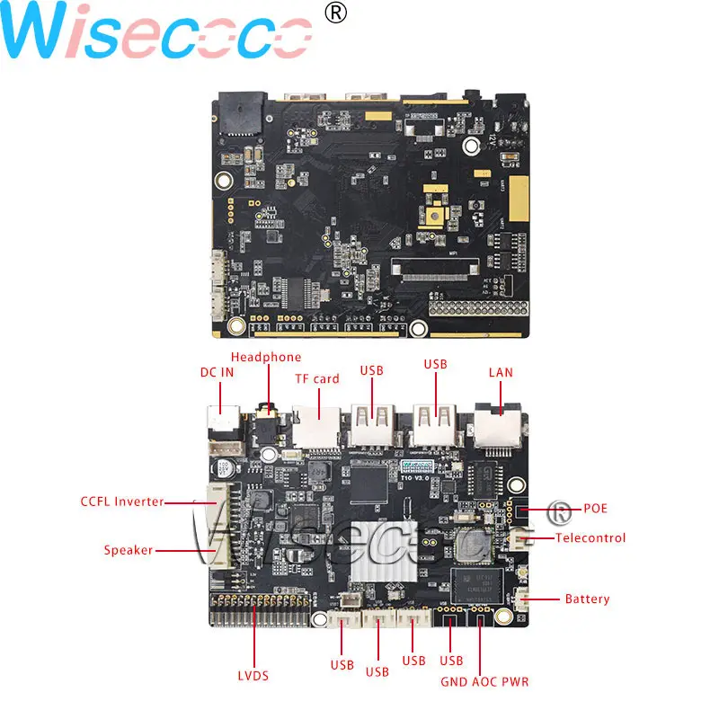 Wisecoco 12," 1920 × 720 высокая подсветка 1000 нит бар дисплей+ DC USB LVDS CCFL инвертор плата контроллера для автомобильного дисплея