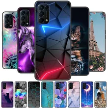 For Oppo Find X3 Lite Case Wolf Cat Painted Soft Silicone Phone Cases for Oppo Find X3 Lite Back Cover FindX3 X 3 X3Lite Fundas